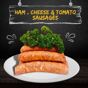Ham, Cheese & Tomato Sausages
